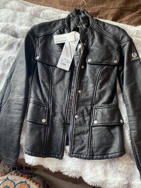 Belstaff Black Waxed Cotton - Panel Jacket